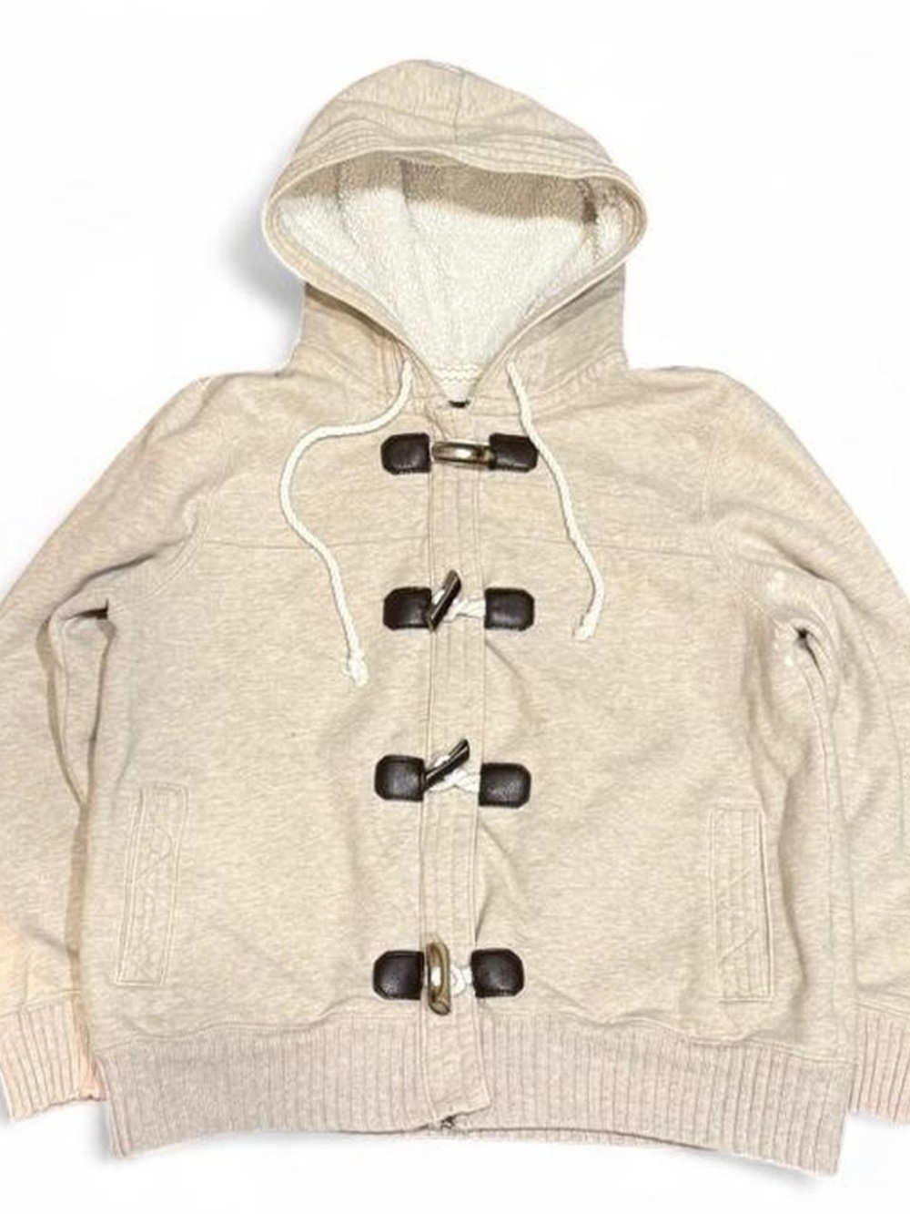 Y2K Old Navy Toggle Buckle Cropped Vintage Hoodie